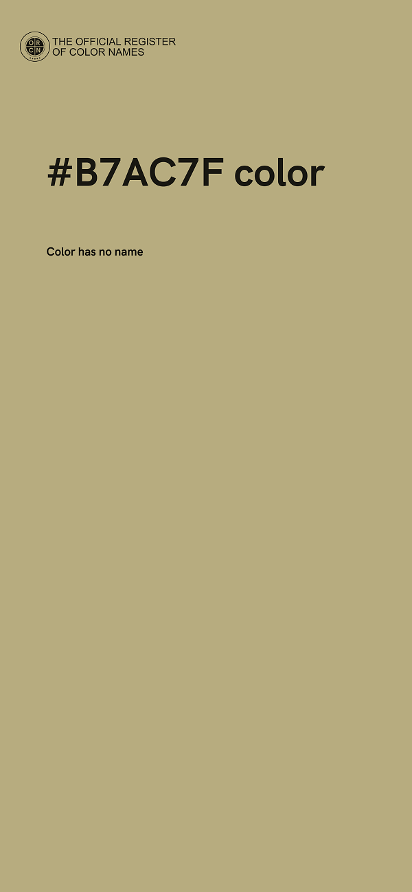 #B7AC7F color image