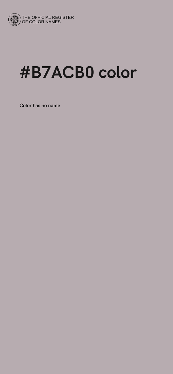 #B7ACB0 color image