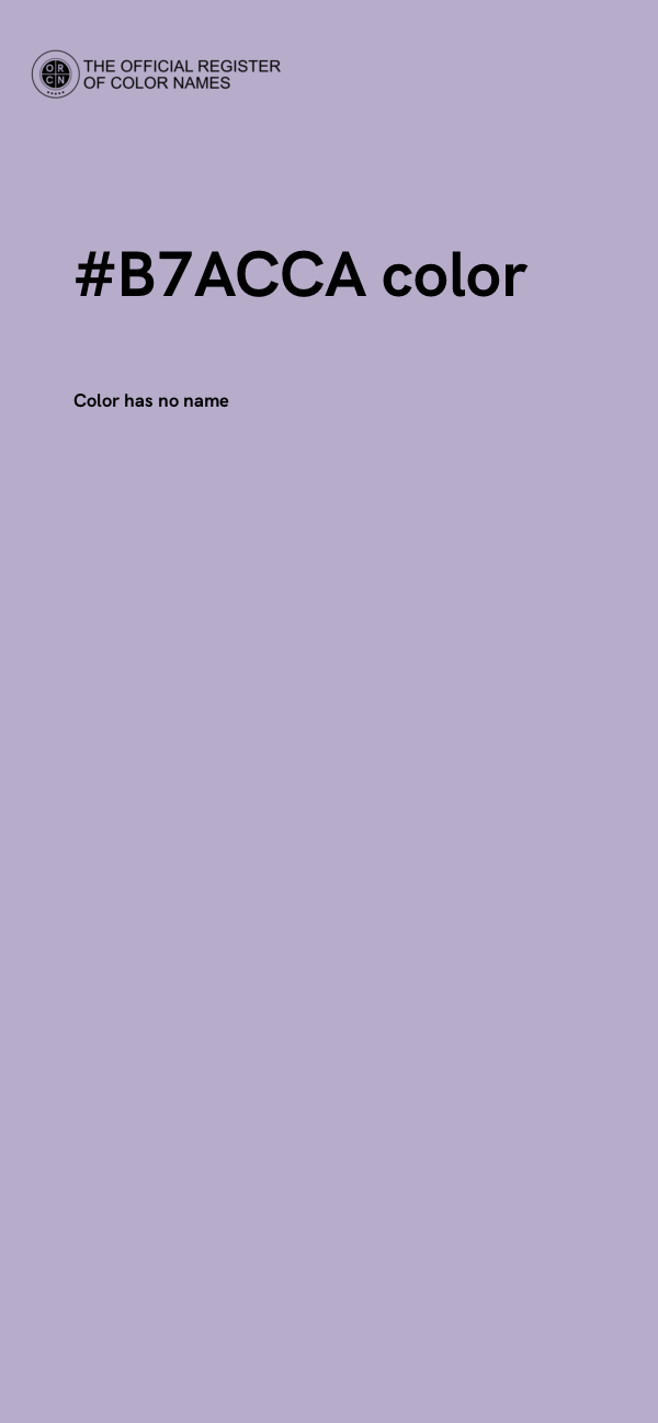 #B7ACCA color image