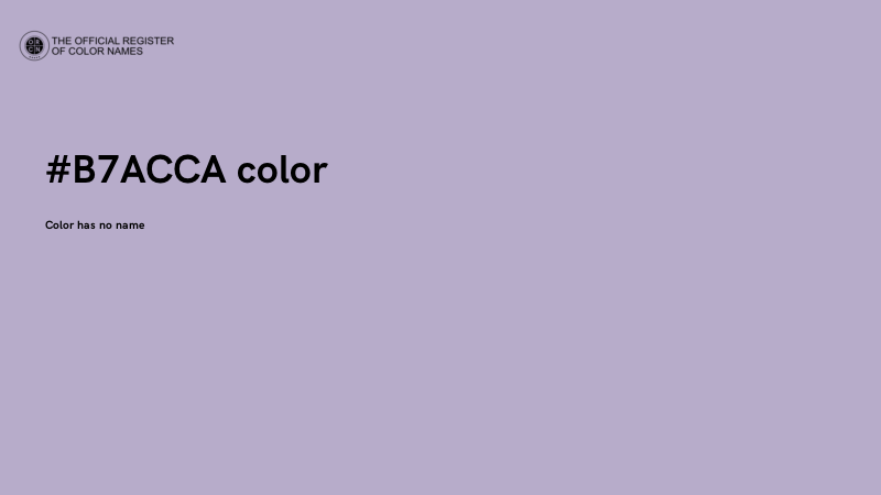 #B7ACCA color image