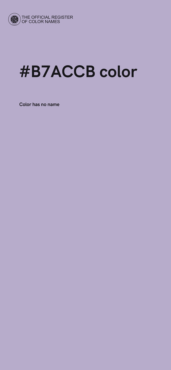 #B7ACCB color image
