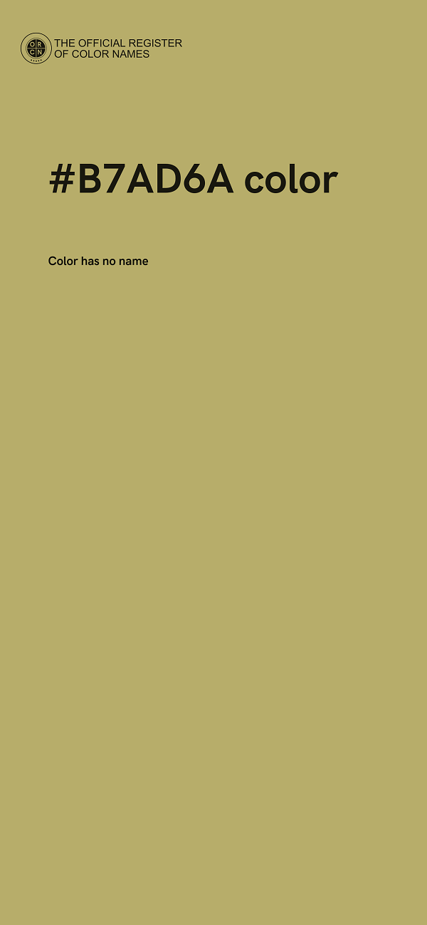 #B7AD6A color image