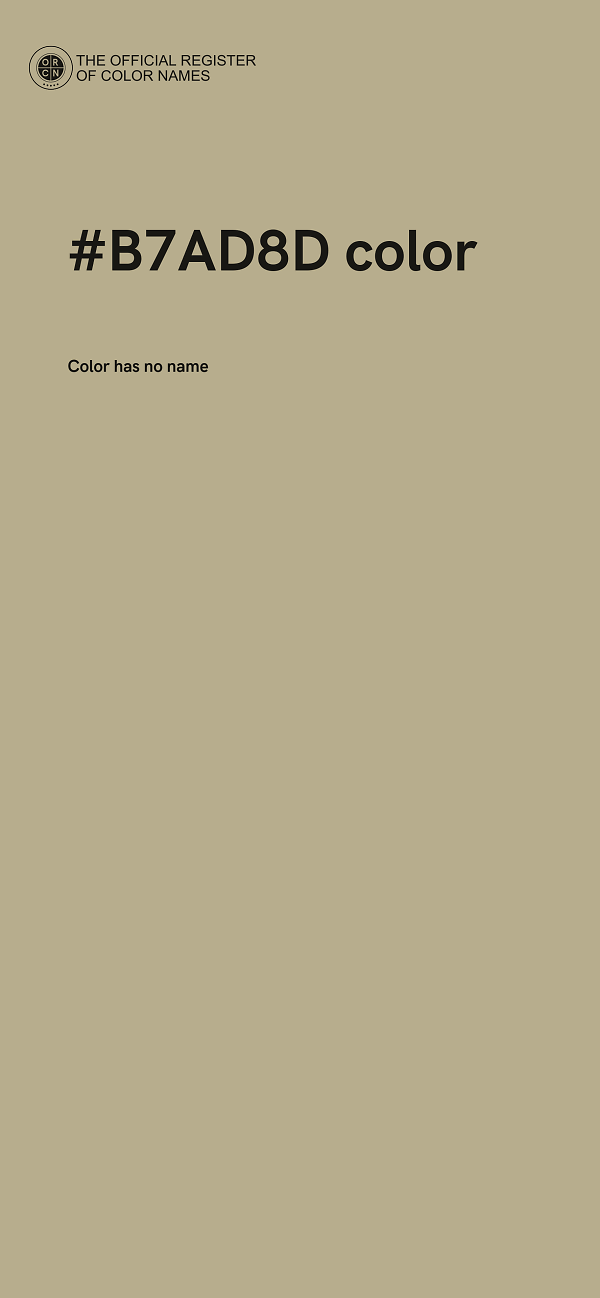 #B7AD8D color image