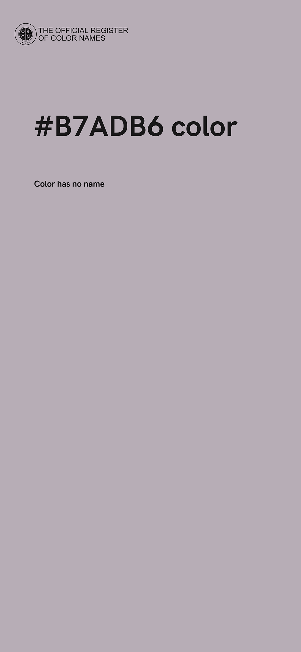 #B7ADB6 color image