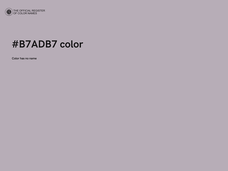 #B7ADB7 color image