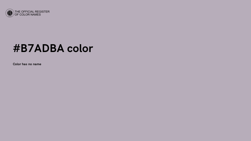 #B7ADBA color image