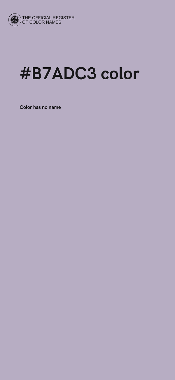 #B7ADC3 color image
