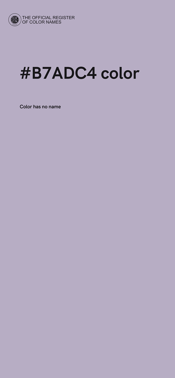 #B7ADC4 color image