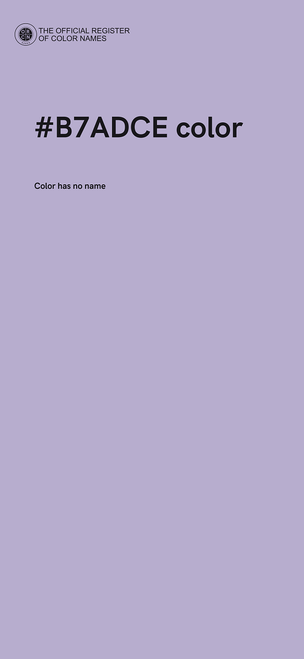#B7ADCE color image