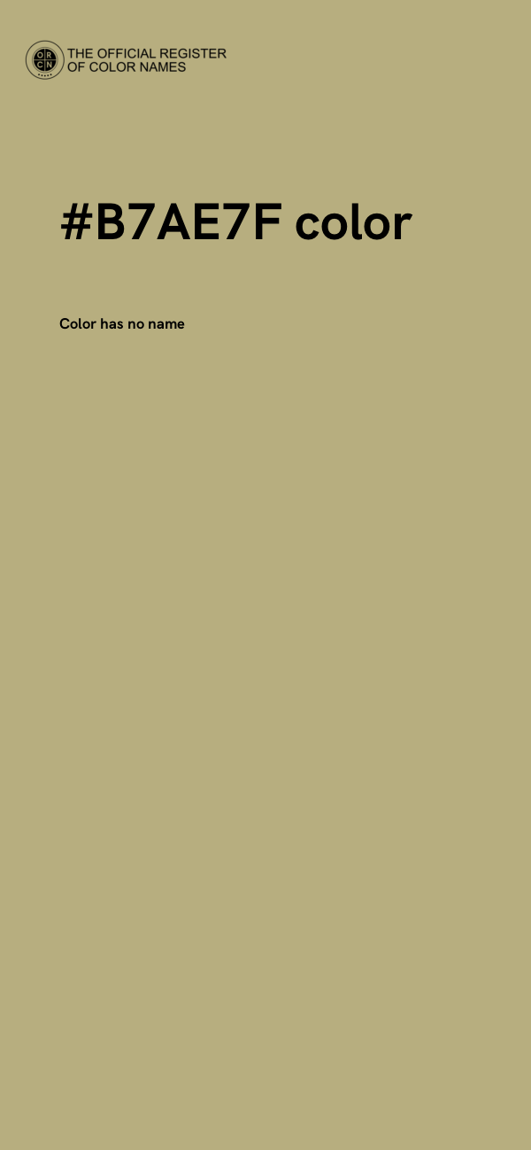 #B7AE7F color image