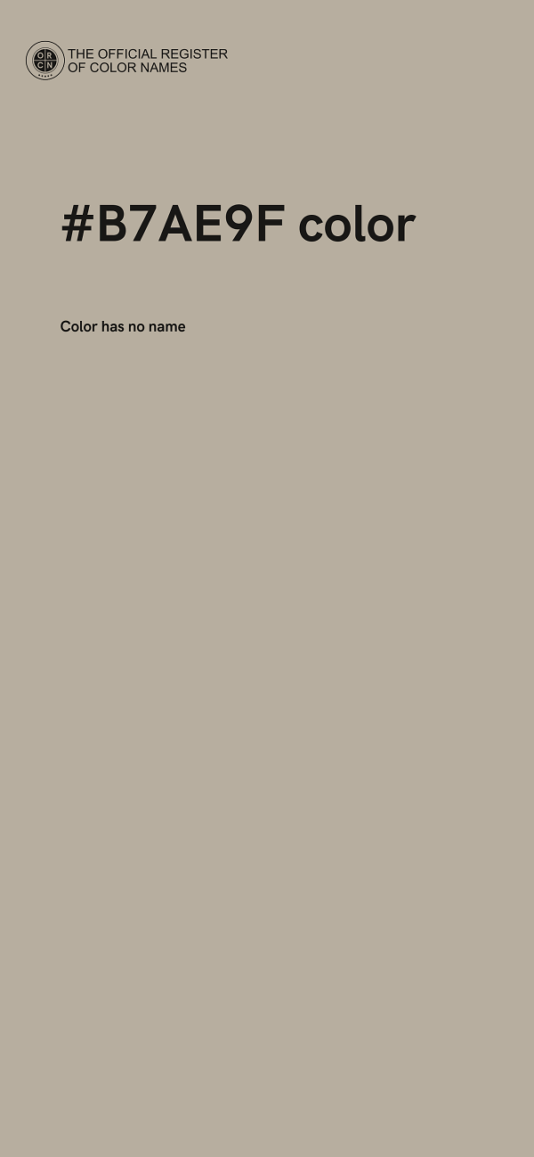 #B7AE9F color image