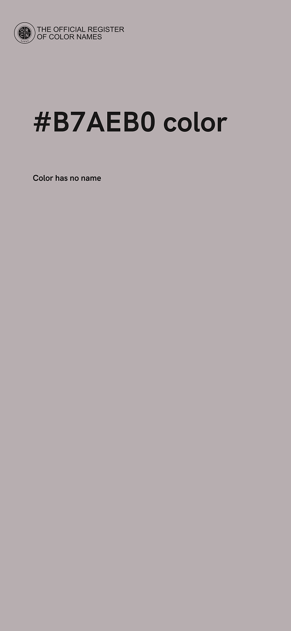 #B7AEB0 color image