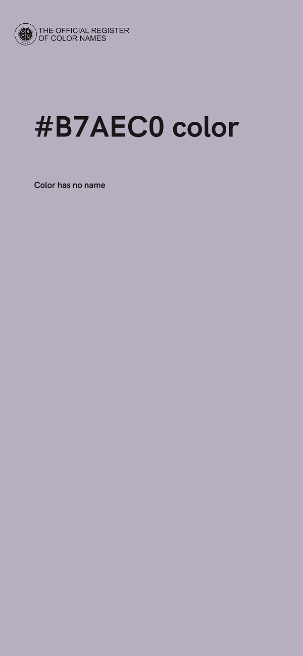 #B7AEC0 color image