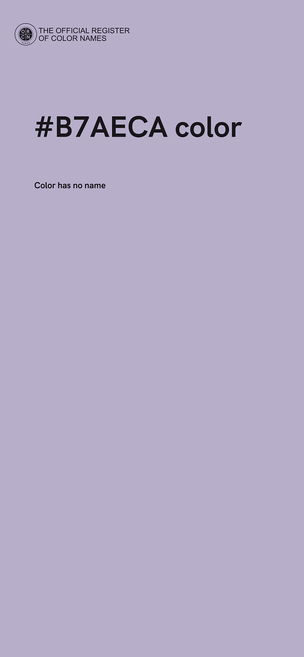 #B7AECA color image