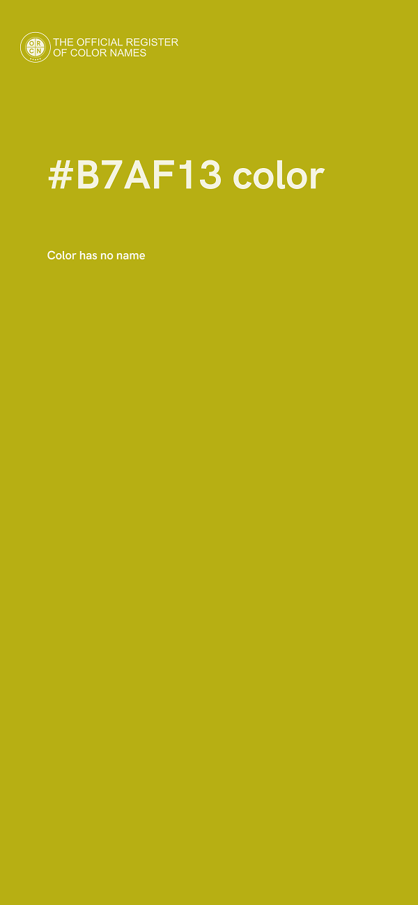 #B7AF13 color image