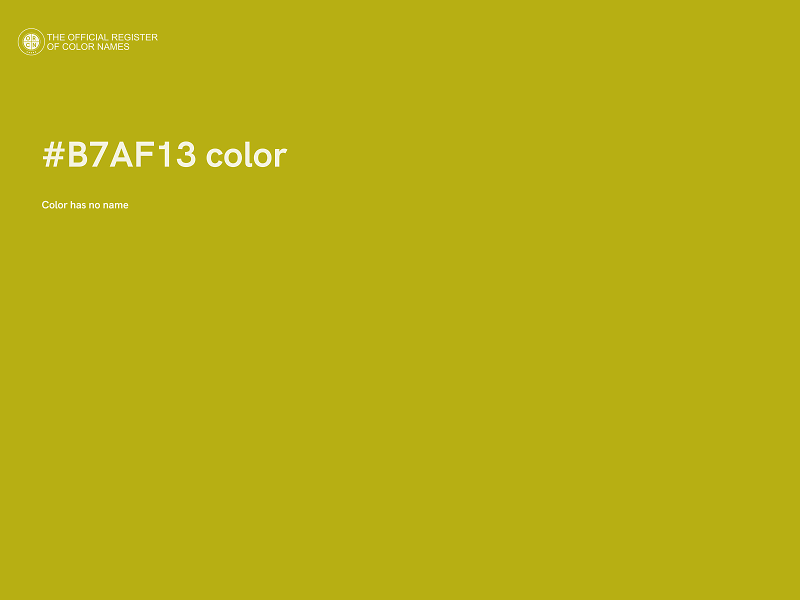 #B7AF13 color image