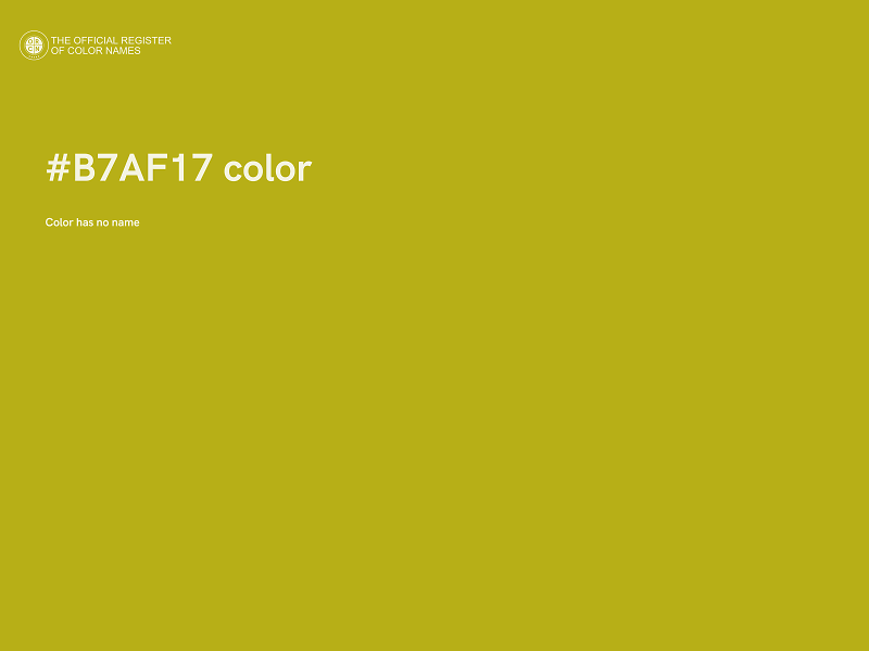 #B7AF17 color image