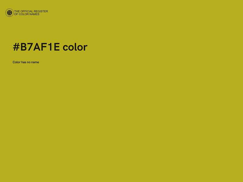 #B7AF1E color image