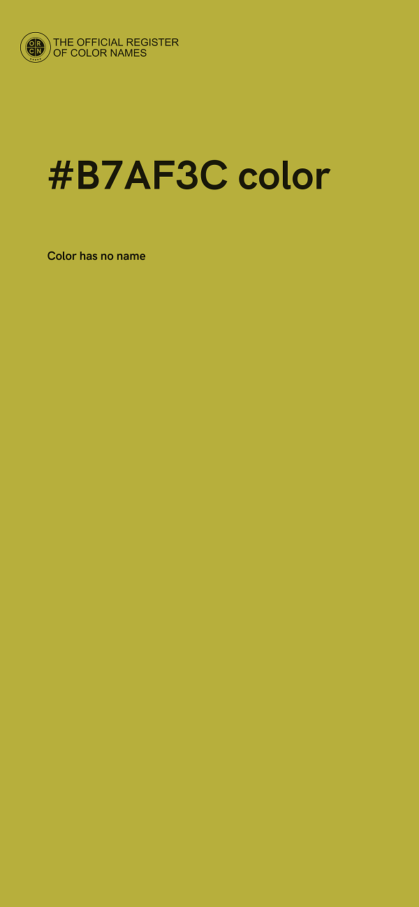 #B7AF3C color image