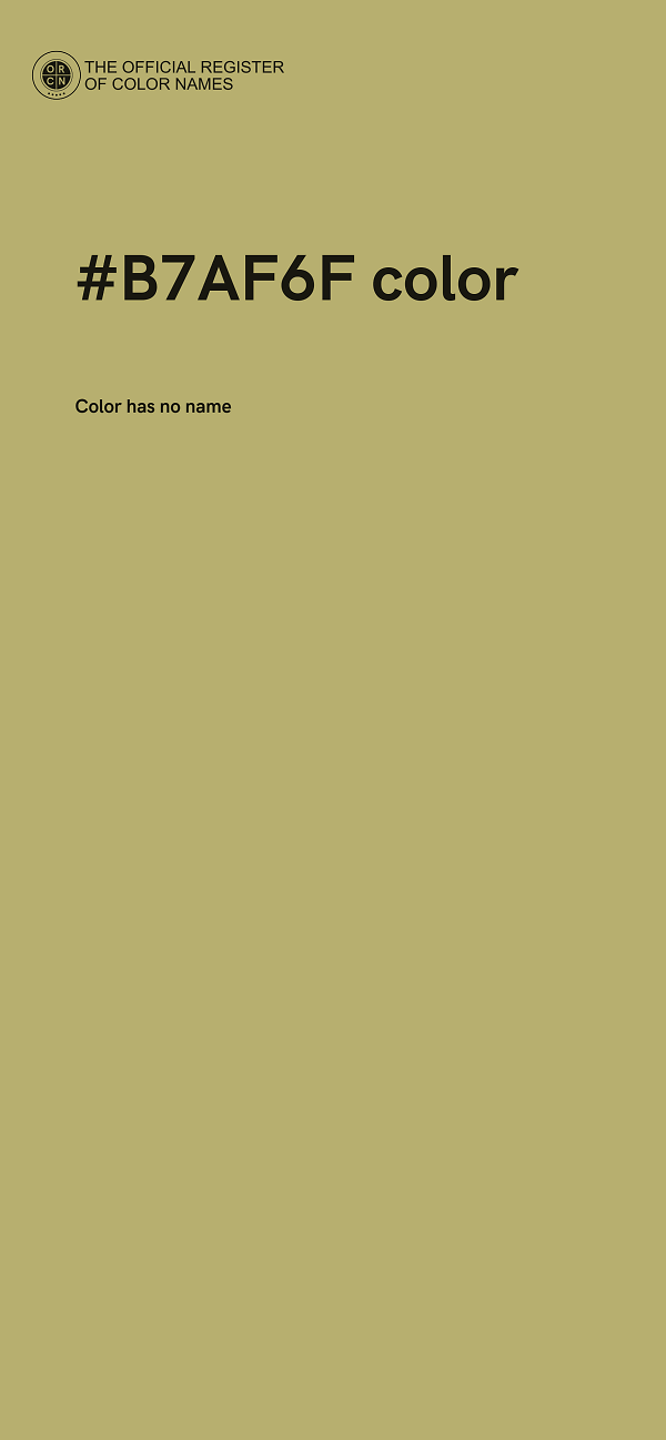 #B7AF6F color image