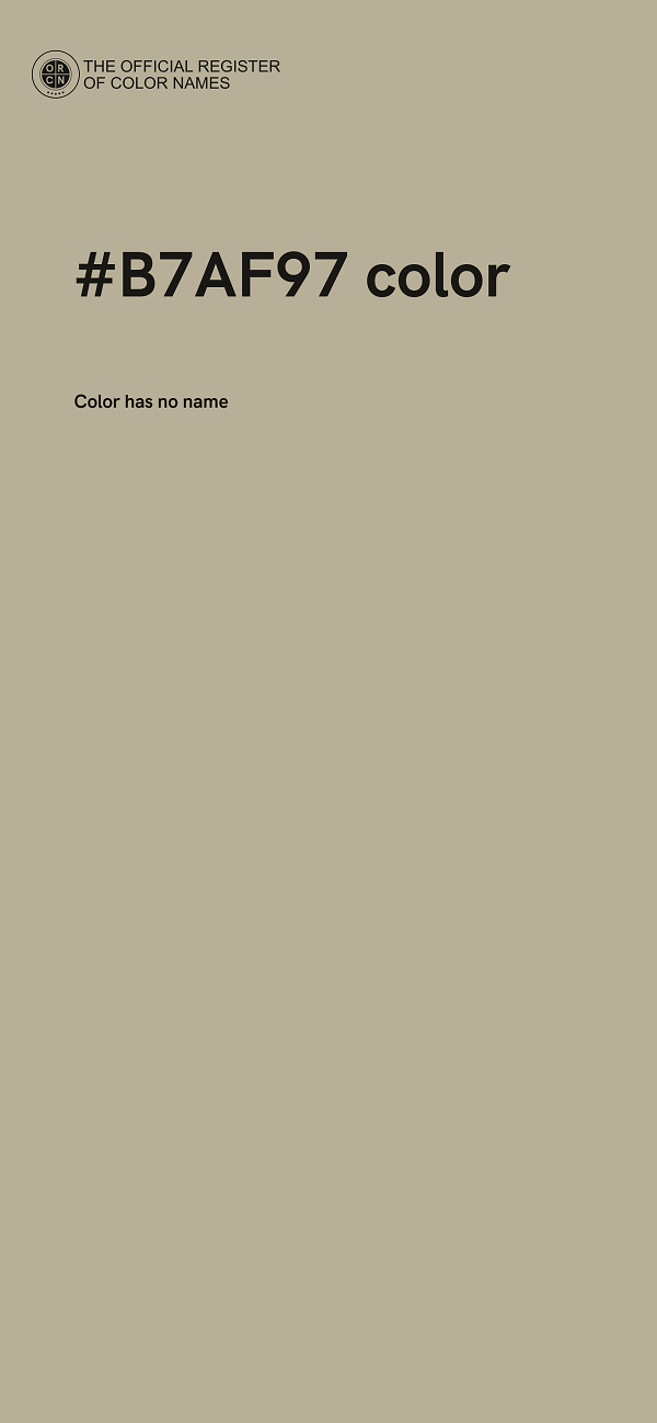 #B7AF97 color image