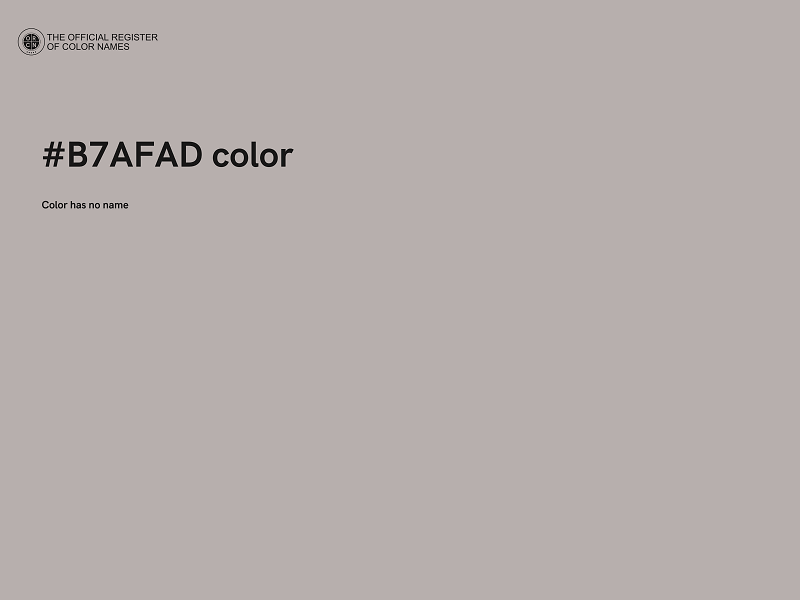 #B7AFAD color image