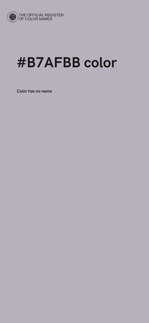 #B7AFBB color image