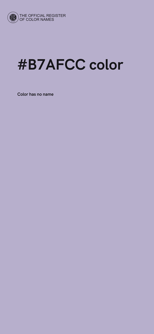 #B7AFCC color image