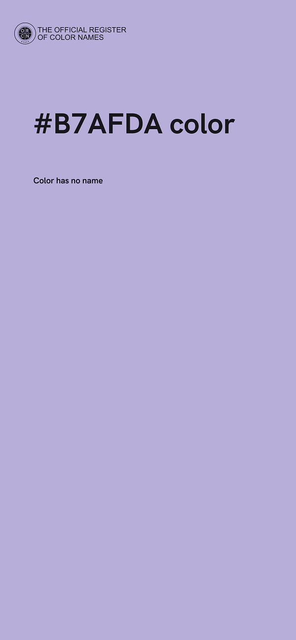#B7AFDA color image
