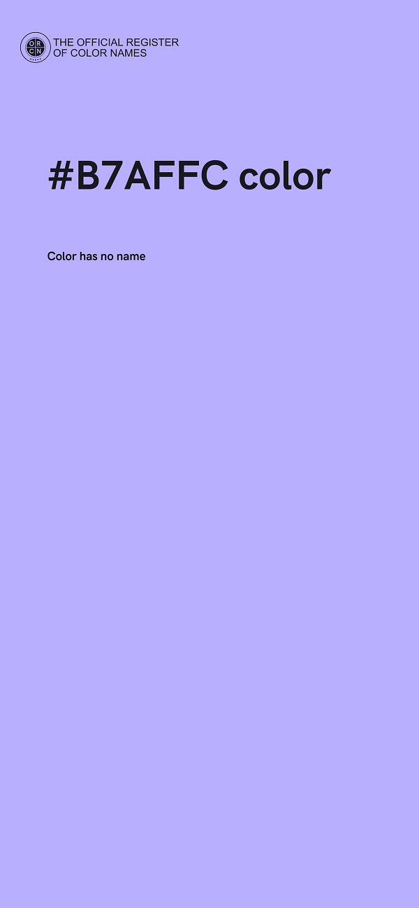 #B7AFFC color image