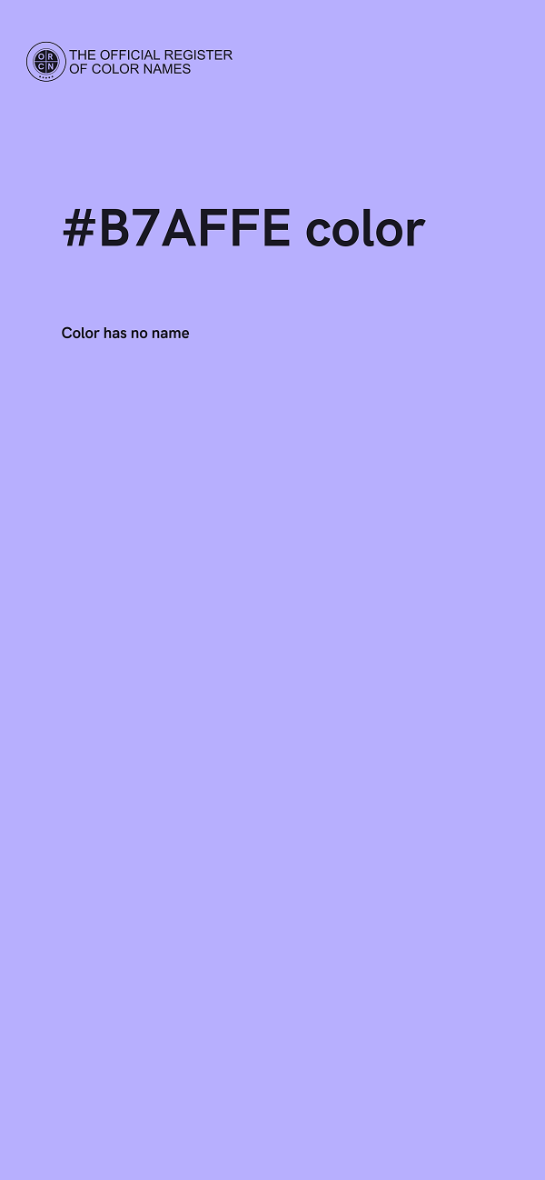 #B7AFFE color image