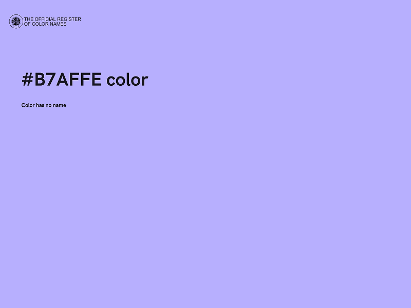 #B7AFFE color image