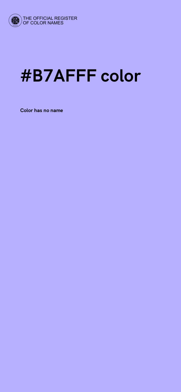 #B7AFFF color image