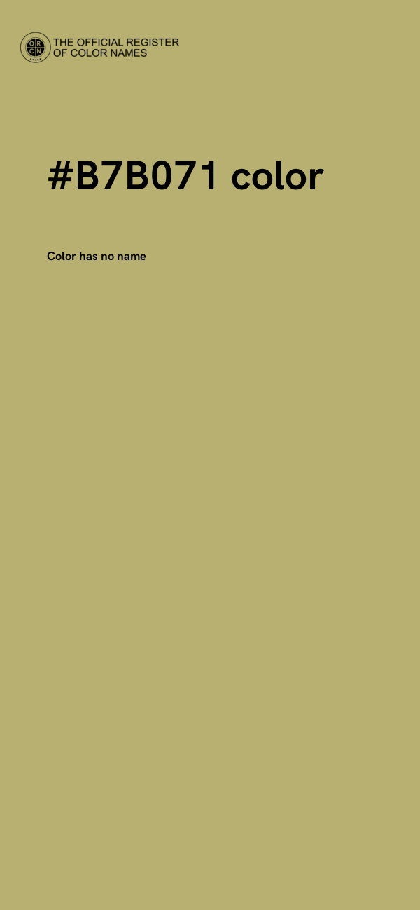 #B7B071 color image