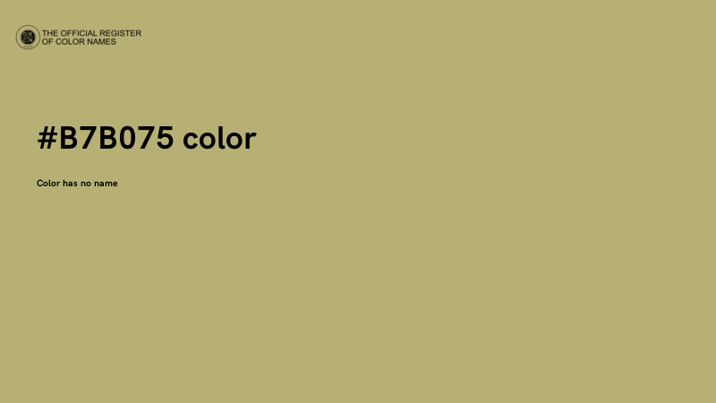 #B7B075 color image