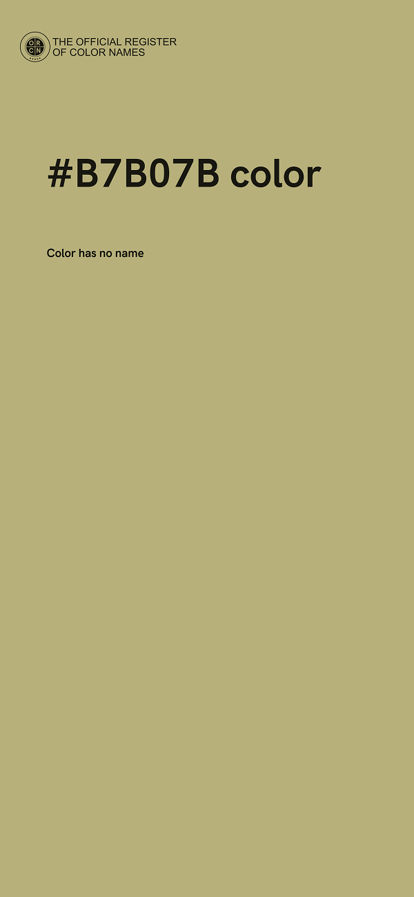 #B7B07B color image