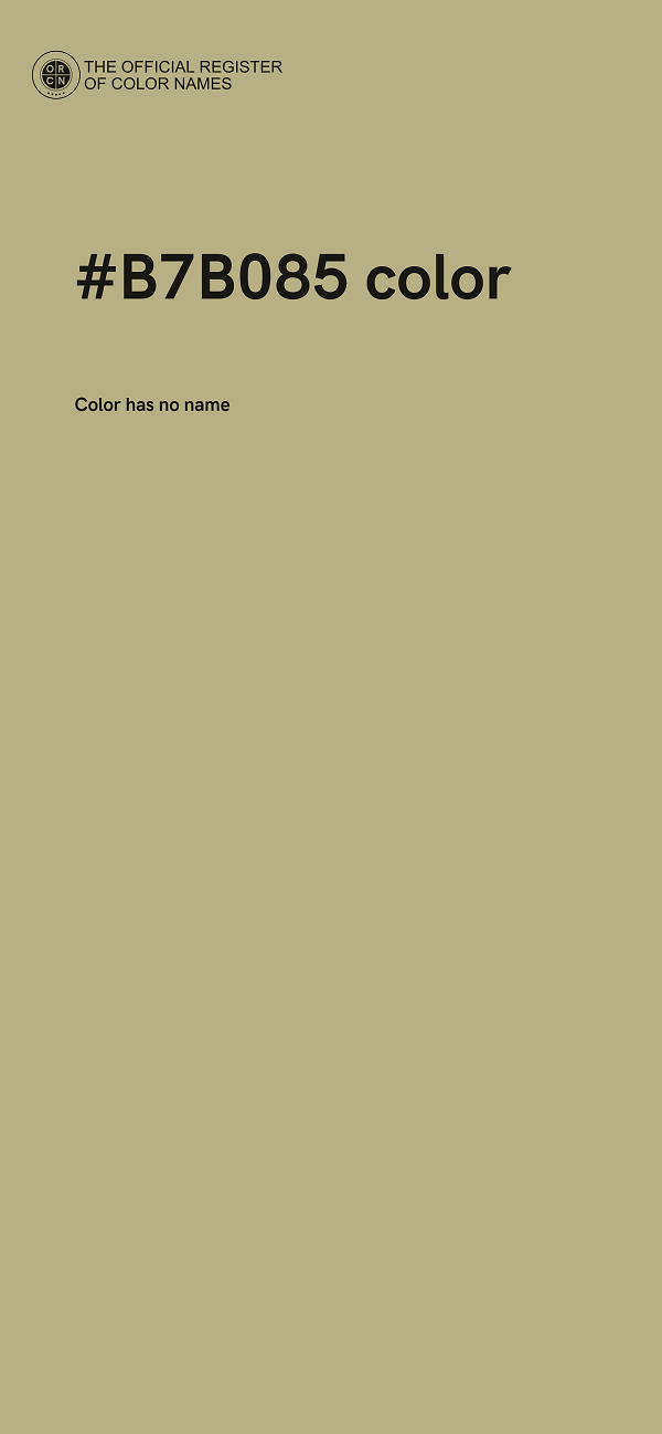 #B7B085 color image