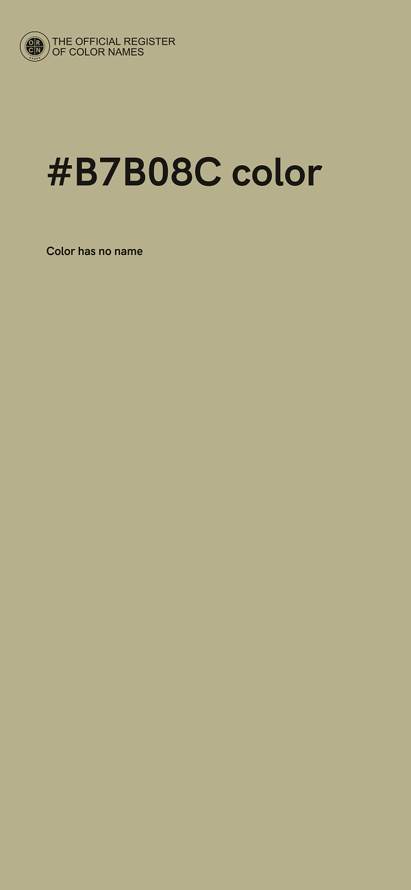 #B7B08C color image