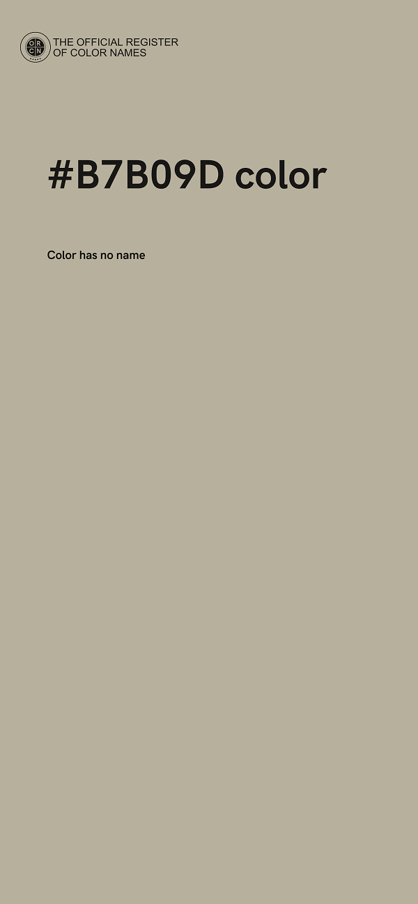 #B7B09D color image