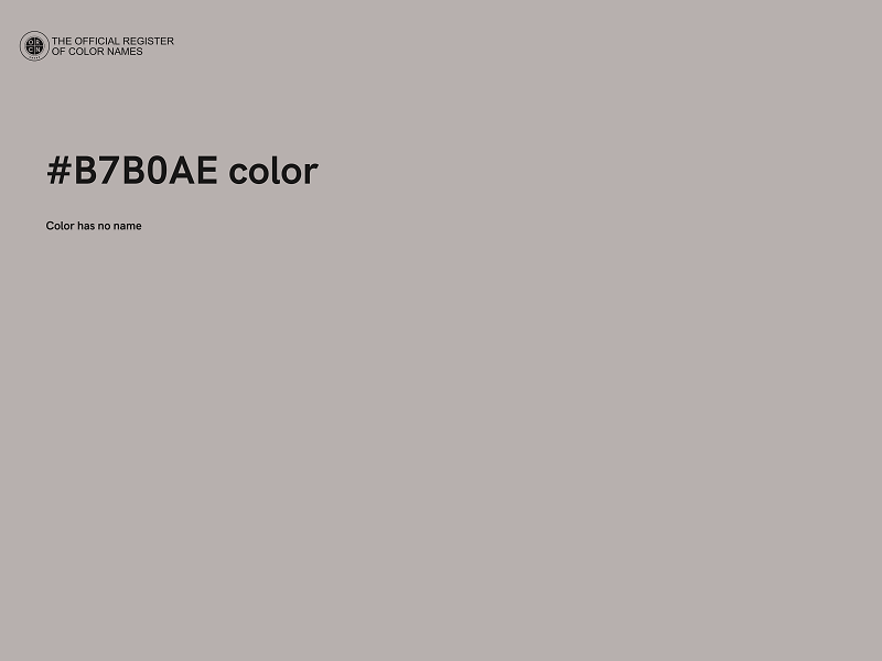 #B7B0AE color image