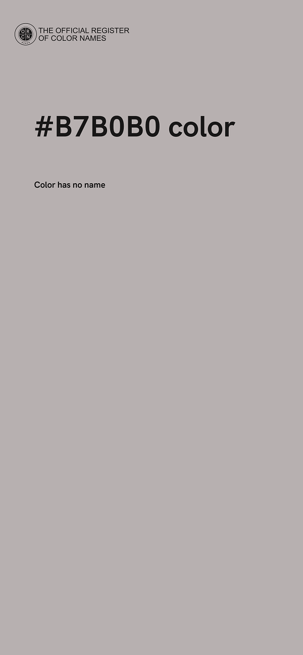 #B7B0B0 color image