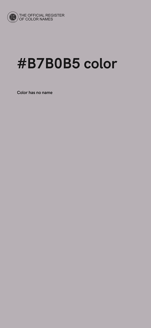#B7B0B5 color image