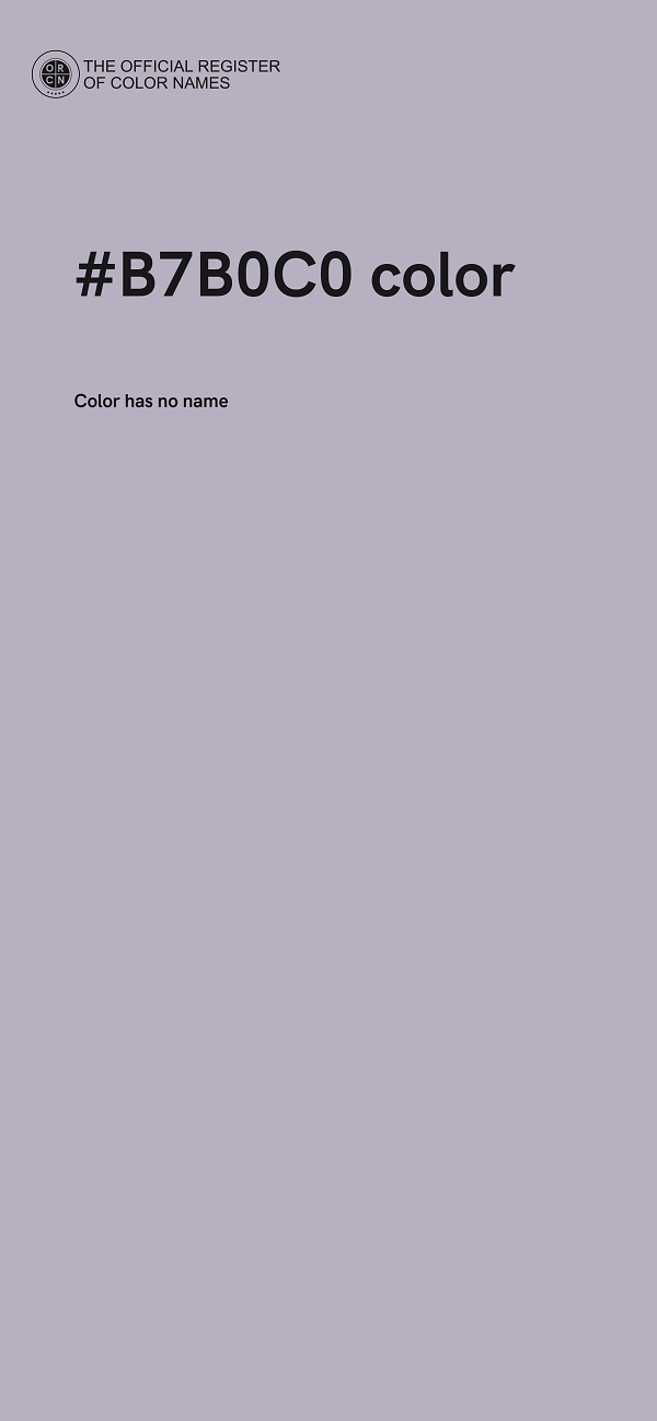 #B7B0C0 color image