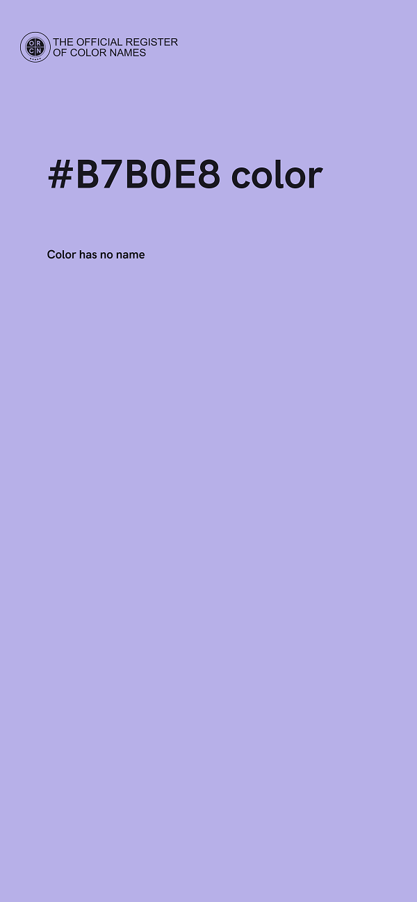 #B7B0E8 color image