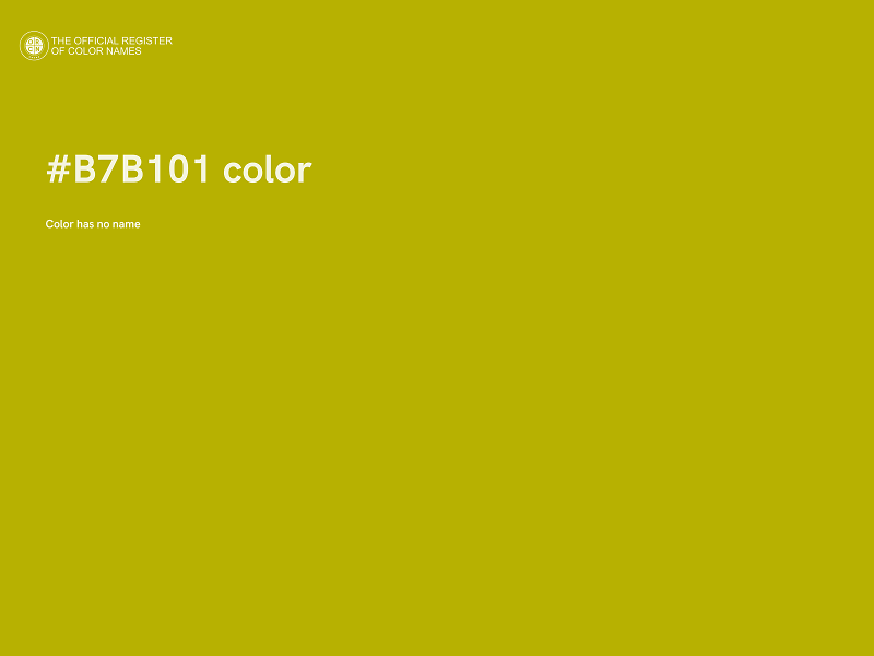 #B7B101 color image