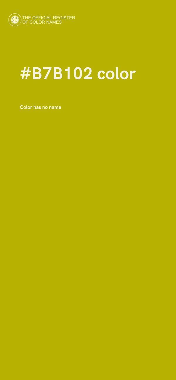 #B7B102 color image