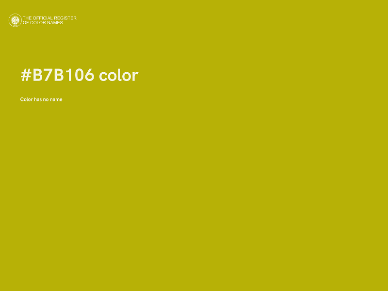 #B7B106 color image