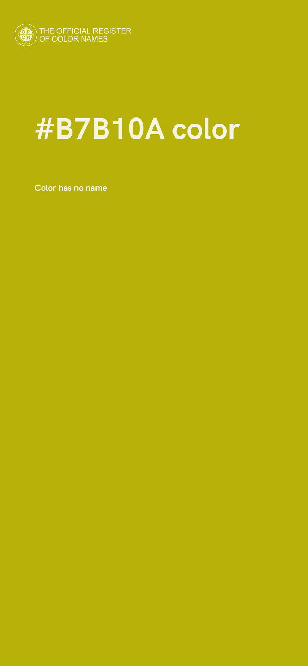 #B7B10A color image