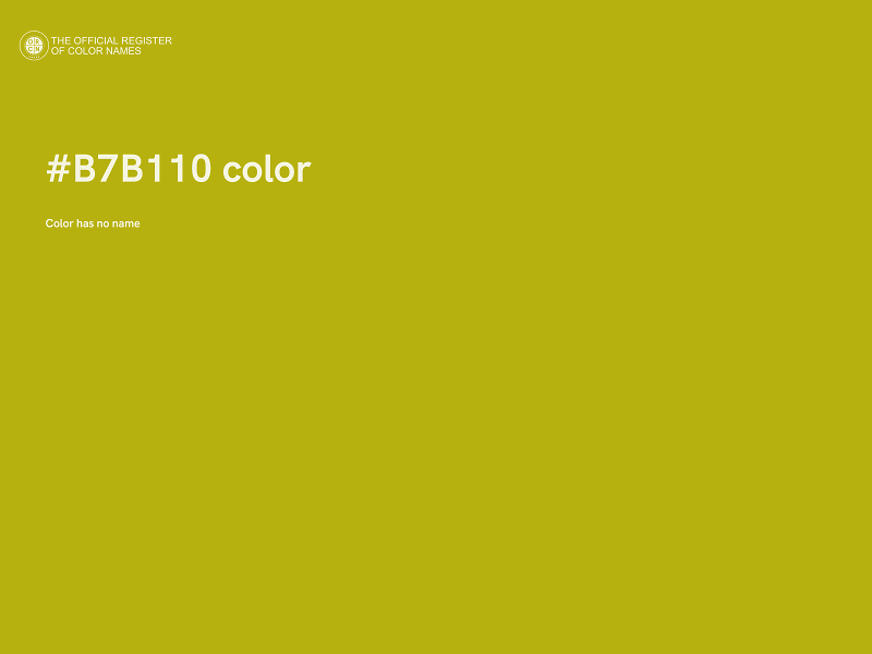 #B7B110 color image