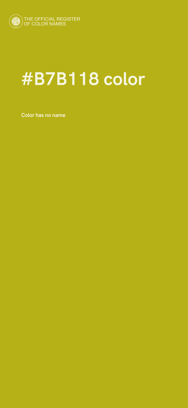 #B7B118 color image
